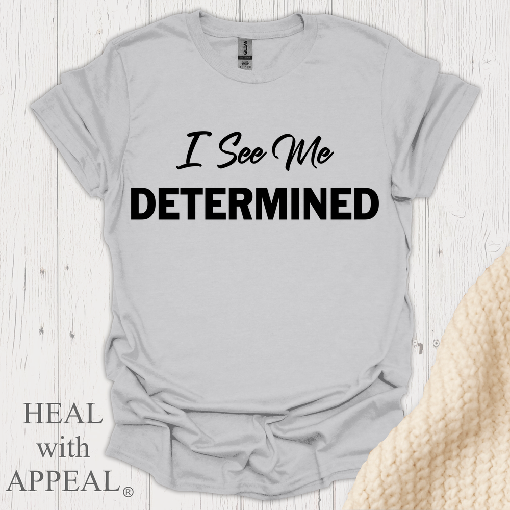 I See Me Determined V1 Blk Print - Ice Grey