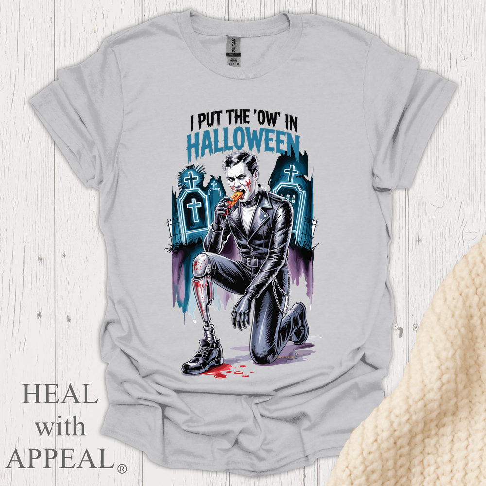 I Put The Ow In Halloween V1 - Ice Grey