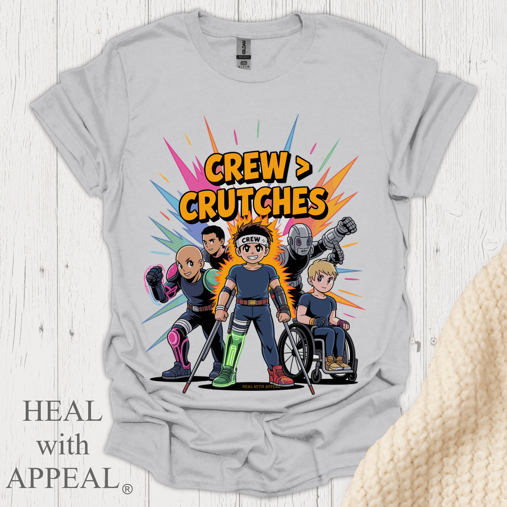Crew N Crutches V1 - Ice Grey