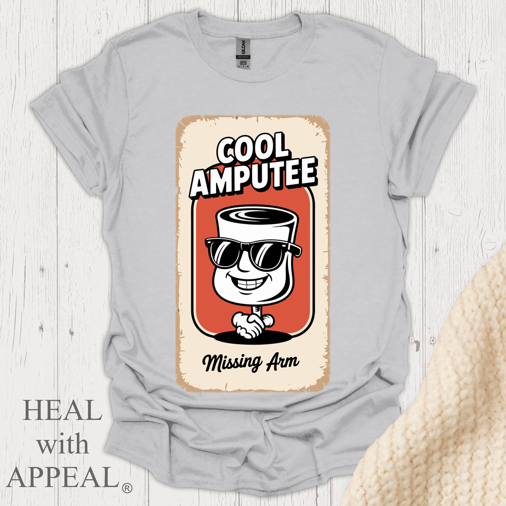 Arm Amputee Missing Left Arm V1 - Ice Grey