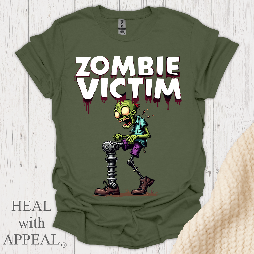 Zombie Victim Amp V1 Blk Print - Military Green