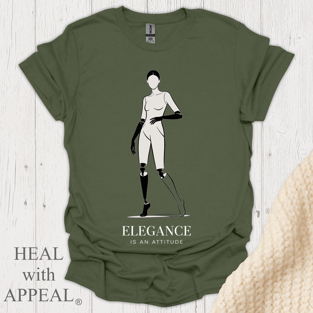 Elegance Is An Attitude V1b - Military Green