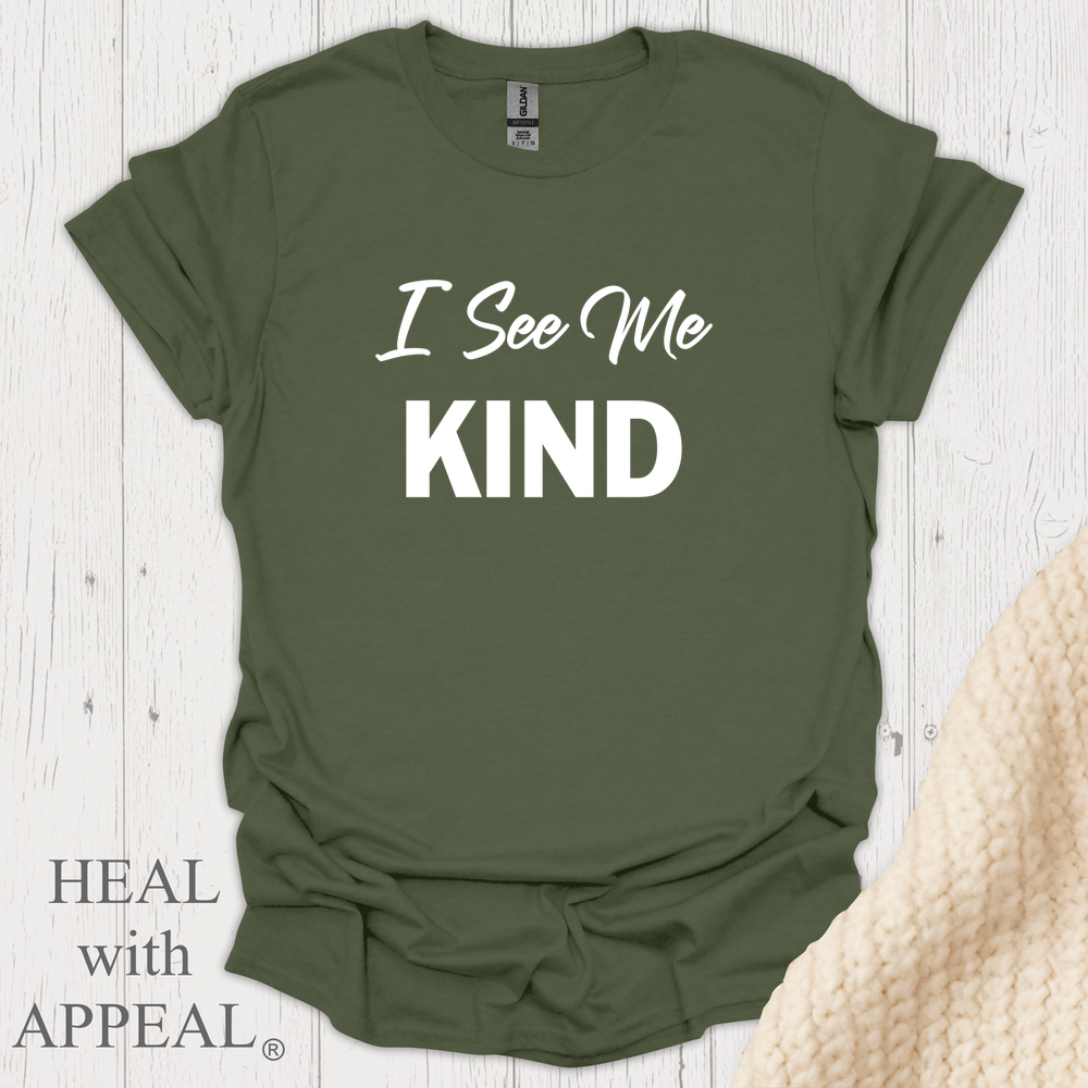 I See Me Kind V1 Blk Print - Military Green