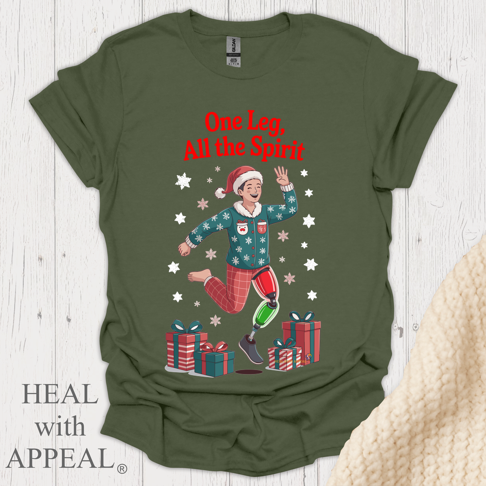 One Leg All The Spirit V1 - Military Green