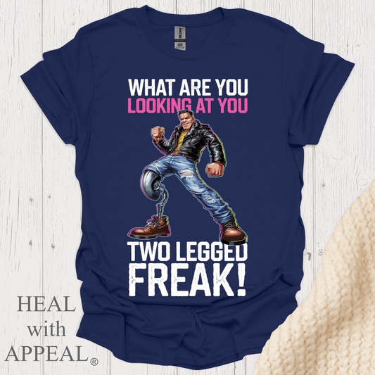 What Are You Looking 2 Legged V1b Print - Navy