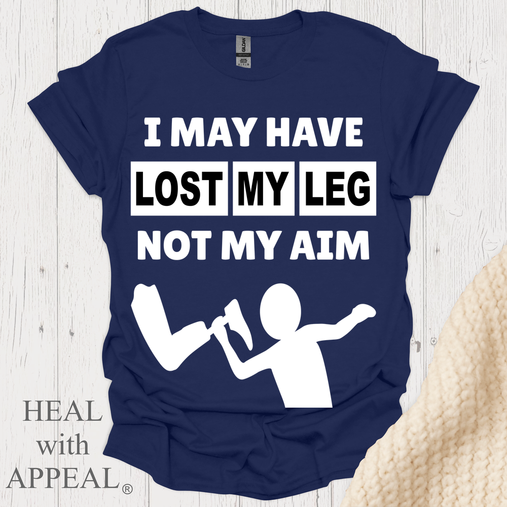I May Have Lost My Leg V1b Print - Navy