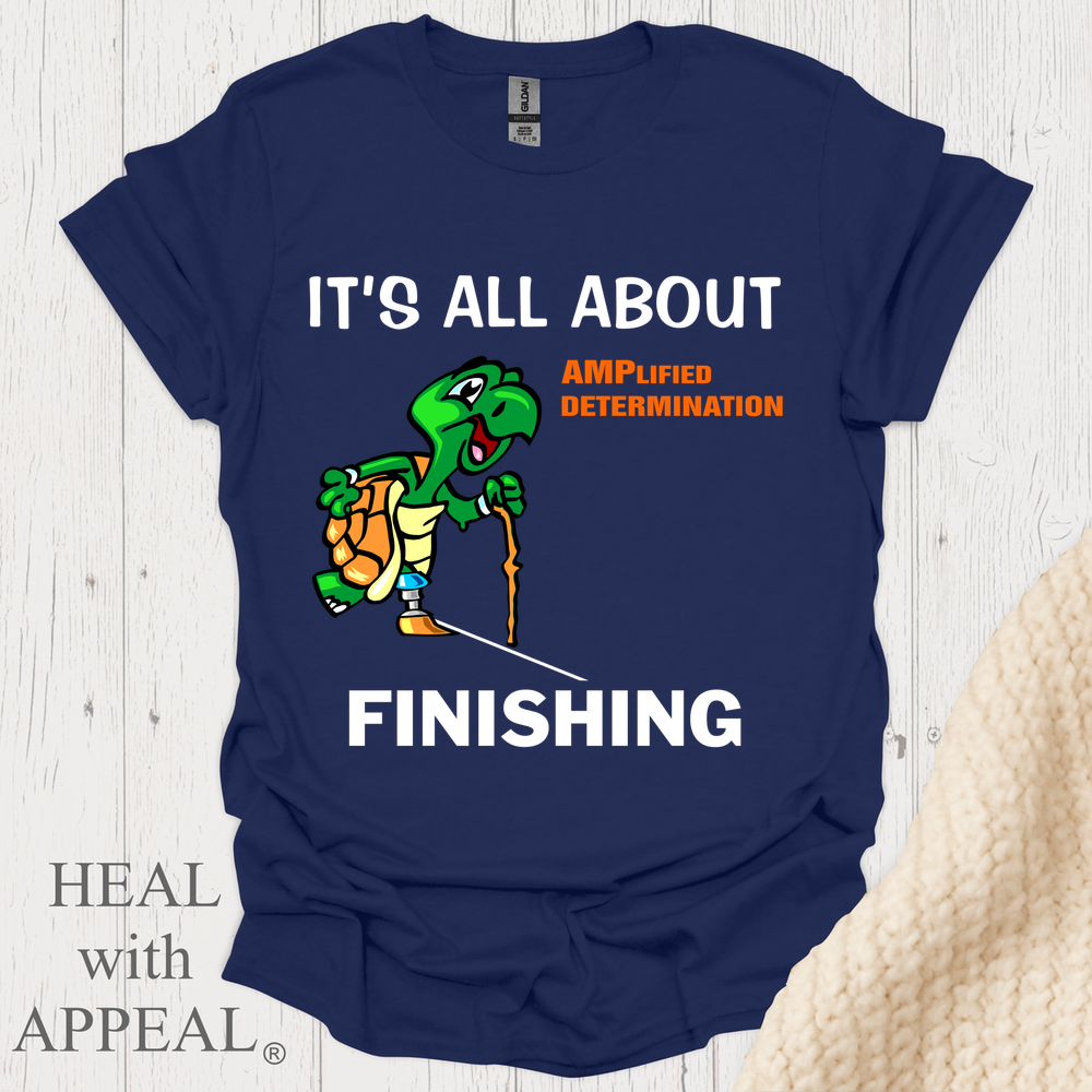 Turtle Finish Line V1 Blk Shrt Wm - Navy