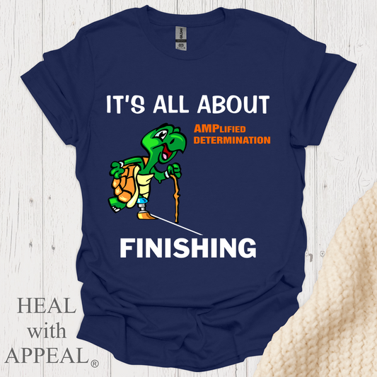 Turtle Finish Line V1 Blk Shrt Wm - Navy