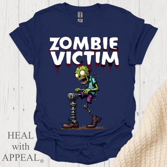 Zombie Victim Amp V1 Blk Print - Navy