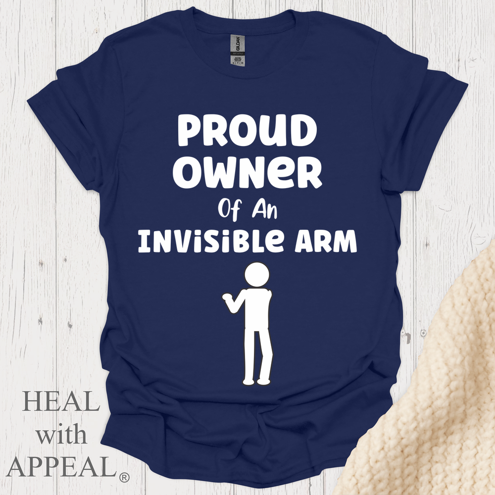 Proud Owner Of Invisible Arm Figure V1 Blk Print 1 - Navy