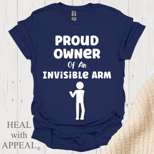 Proud Owner Of Invisible Arm Figure V1 Blk Print 1 - Navy