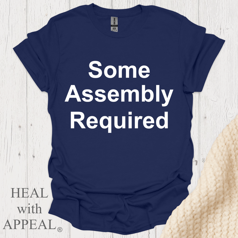 Some Assebly Required V1 Wht Print Wm - Navy