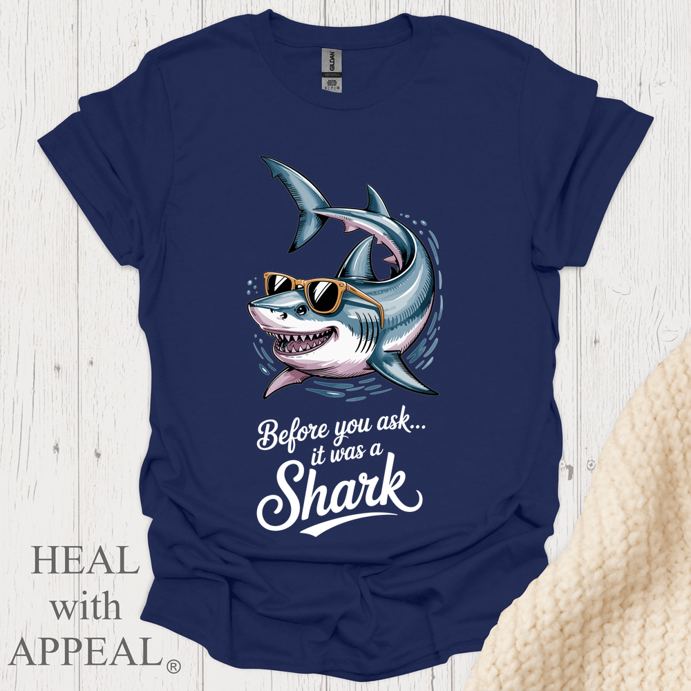 Shark Tee V2b - Navy
