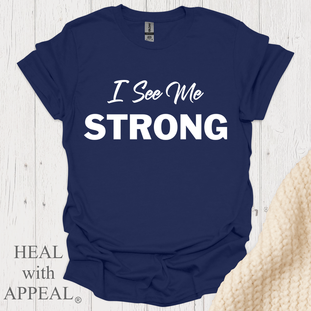 I See Me Strong V1 Blk Print - Navy