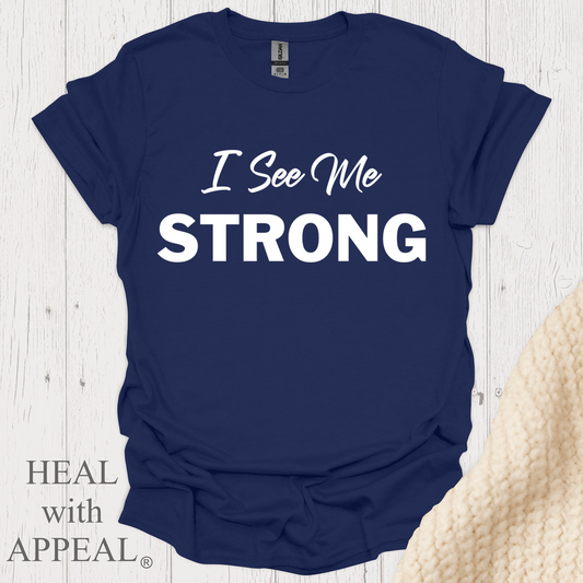 I See Me Strong V1 Blk Print - Navy