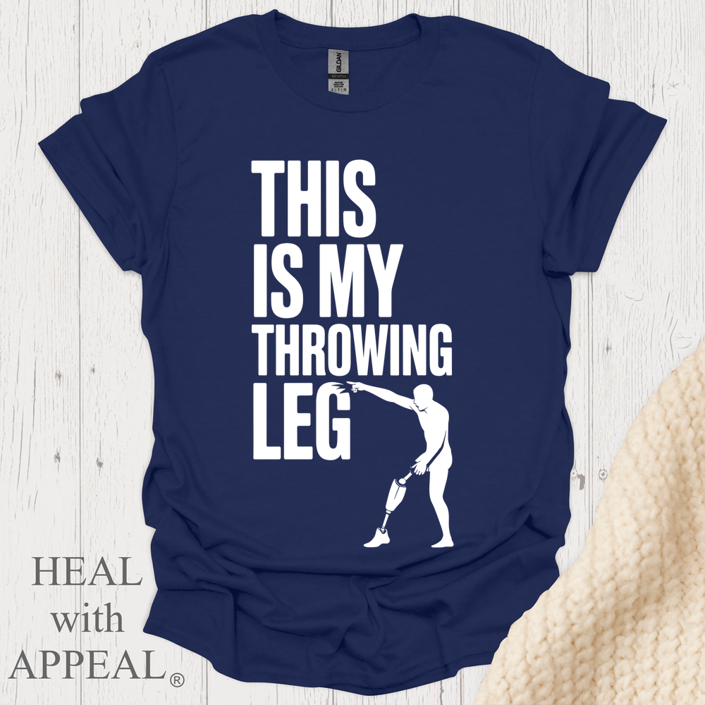 This Is My Throwing Leg V1b - Navy
